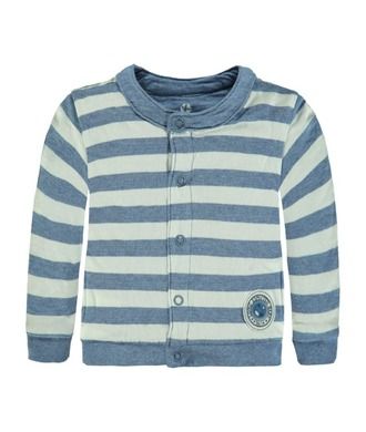 Bluza niemowlęca dwustronna, rozpinana, niebieska, Kanz