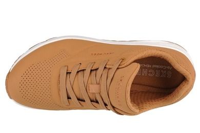 Buty sportowe damskie, brązowe, Skechers Uno-Stand on Air