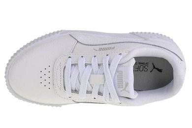 Buty sportowe dziewczęce, białe, Puma Carina L PS