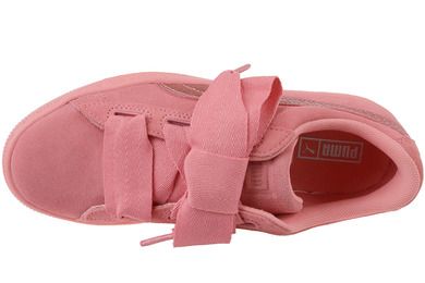 Buty sportowe dziewczęce, różowe, Puma Suede Heart SNK Jr
