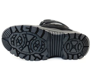 Buty zimowe chłopięce, szaro-czarne, ocieplane, Weestep