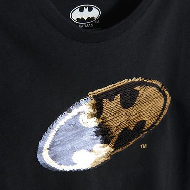 Cool Club, Bluzka chłopięca z długim rękawem, czarna, Batman