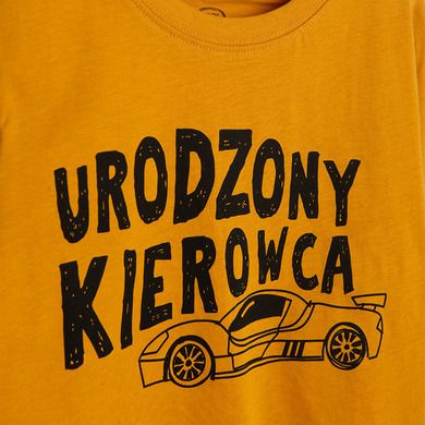 Cool Club, Bluzka chłopięca z długim rękawem, musztardowa
