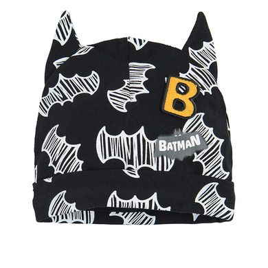 Cool Club, Czapka chłopięca, żółta, czarna, Batman, zestaw, 2 szt.
