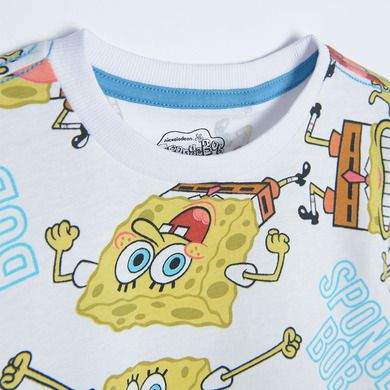 Cool Club, Komplet chłopięcy, T-shirt, Szorty, mix, SpongeBob