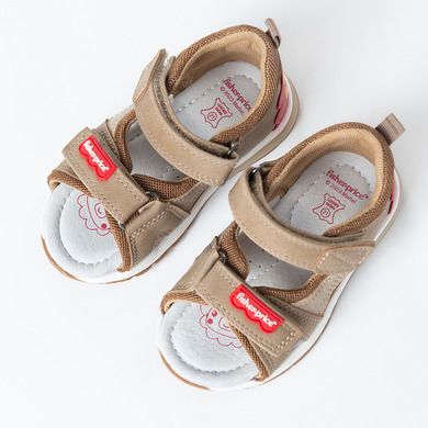 Cool Club, Sandały chłopięce, pachnące, brązowe, skórzana wkładka, Fisher-Price