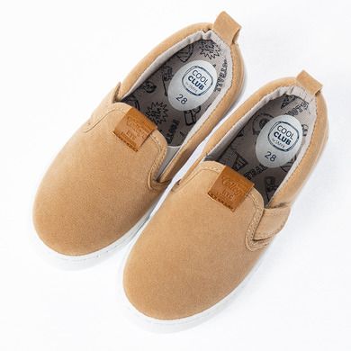 Cool Club, Trampki slip on chłopięce, beżowe