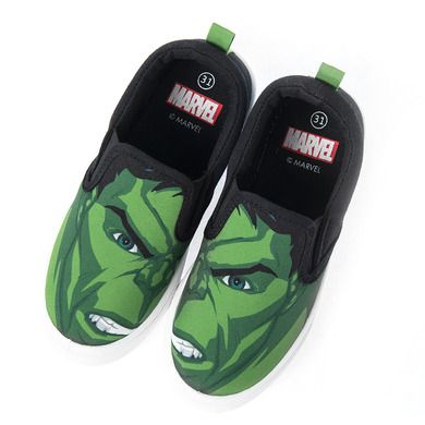 Cool Club, Trampki slip on chłopięce, czarne, Hulk, The Avengers