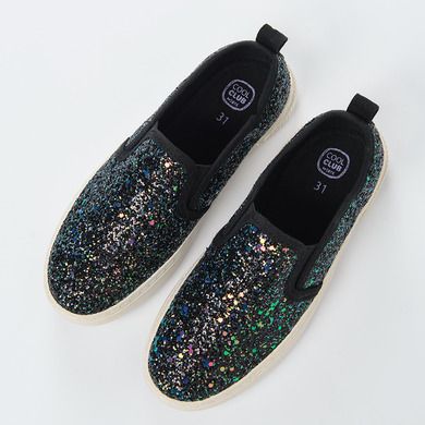 Cool Club, Trampki slip on dziewczęce, czarne