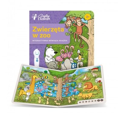 Czytaj z Albikiem. Zwierzęta w Zoo. Mówiące pióro z książką