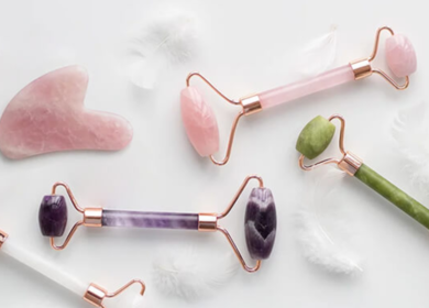 Fluff, Gua Sha Stone, kamień do masażu twarzy, różowy kwarc