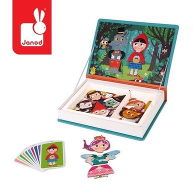 Janod, Magnetibook, Świat baśni, magnetyczna układanka