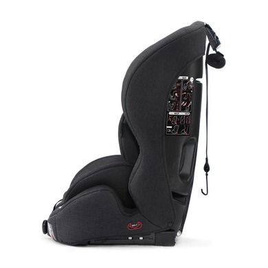 Kinderkraft, Safety-Fix, fotelik samochodowy, 9-36 kg, czarny