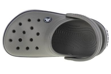 Klapki chłopięce, szare, Crocs Crocband Clog K