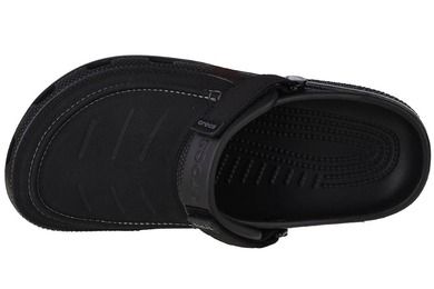 Klapki męskie, czarne, Crocs Classic Yukon Vista II Clog