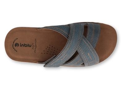 Klapki męskie, niebieskie, Inblu