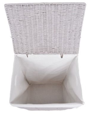 Kosz na bieliznę, jasnoszary, duży, 45-35-58 cm