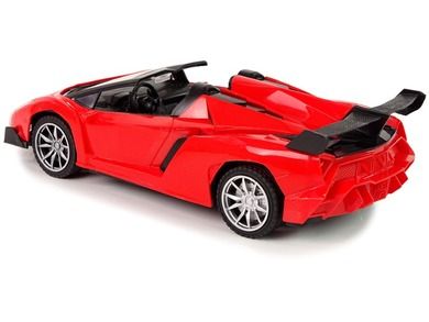 Lean Toys, auto sportowe, pojazd zdalnie sterowany, czerwony, 1:18