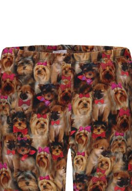 Legginsy dziewczęce, mix, pieski, Königsmuhle