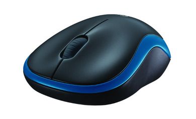 Logitech, mysz bezprzewodowa M185 910-002239, niebieska