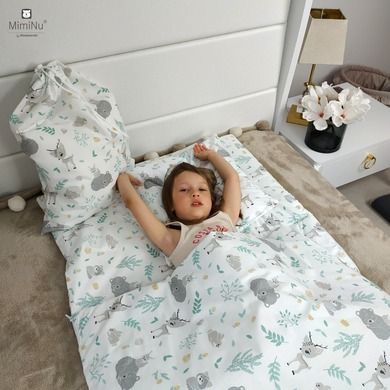 MimiNu, Leśni Przyjaciele, śpiworek przedszkolaka z woreczkiem + poduszka