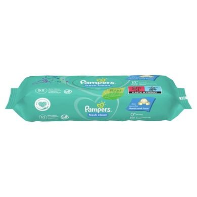 Pampers, Fresh Clean, chusteczki nawilżane, 3-52 szt.