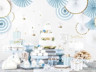 PartyDeco, ozdobne pudełka na ciasto, Gałązki, złoty, 16-8,5-9,5 cm, 10 szt.