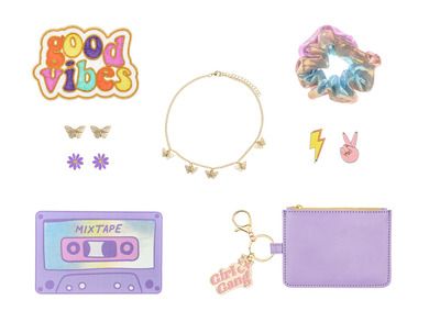 PartyDeco, zestaw prezentowy Girl Gang Goodie Box, mix, 19-15-4 cm, 1 szt.