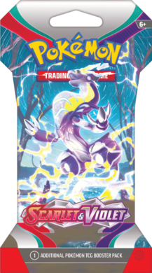 Pokemon TCG: Scarlet and Violet Sleeved Booster, gra karciana, 10 kart