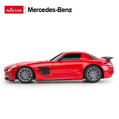 Rastar, Mercedes-Benz SLS AMG, samochód zdalnie sterowany, czerwony, 1:18