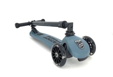 Scoot & Ride, Highwaykick 3 LED, hulajnoga składana ze świecącymi kółkami, Steel