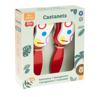 Smiki, Drewniane kastaniety z uchwytem, instrument muzyczny