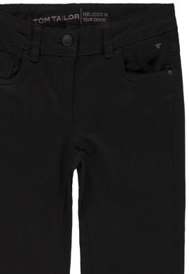 Spodnie materiałowe dziewczęce, czarne, Tom Tailor