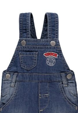 Spodnie ogrodniczki chłopięce, denim, Truck, Kanz