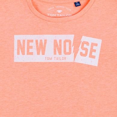 T-shirt chłopięcy, pomarańczowy, Tom Tailor