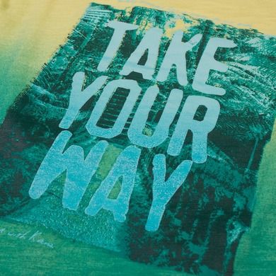 T-shirt chłopięcy, zielony, Kanz