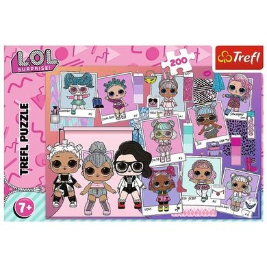 Trefl, L.O.L. Surprise, Słodkie Laleczki, puzzle, 200 elementów