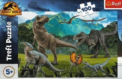 Trefl, Park Jurajski, dinozaury, puzzle, 100 elementów