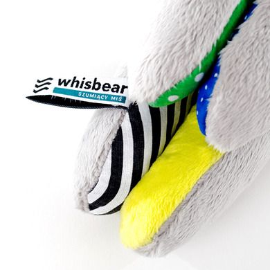 Whisbear - Szumiący Miś Soft, maskotka szumiąca z czujnikiem płaczu, cytryna