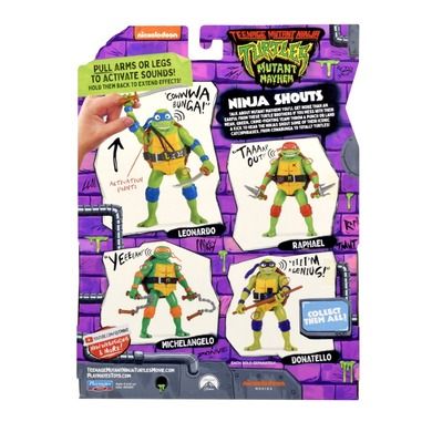 Wojownicze Żółwie Ninja, Zmutowany chaos, Rafaello, Deluxe, figurka z dźwiękiem, 14 cm