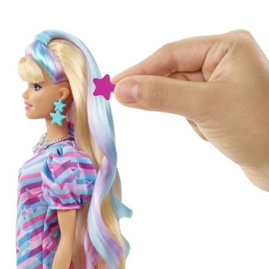Barbie, Totally Hair, Gwiazdki, lalka z akcesoriami