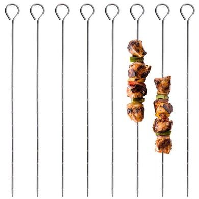 BBQ, szpikulce do szaszłyków, metalowe, 8 szt., 27,5 cm