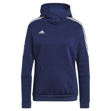 Bluza damska z kapturem, granatowa, Adidas Tiro 21 Sweat Hoody