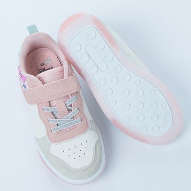 Cool Club, Buty sportowe dziewczęce, białe, świecąca podeszwa, Daisy