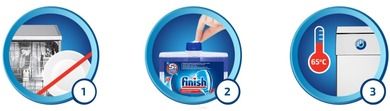 Finish, płyn do czyszczenia zmywarek, cytrynowy, 250 ml