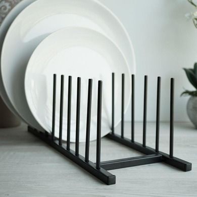 Home Styling Collection, organizer stojak, metalowy czarny loft, 34,5-12,5 cm