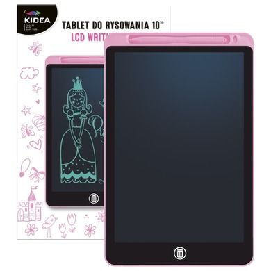 Kidea, tablet do rysowania, LCD 10", różowy