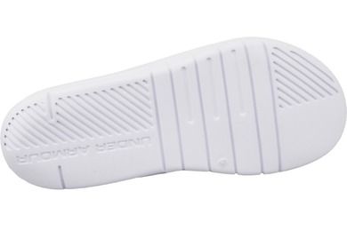 Klapki męskie, białe, Under Armour Core PTH Slides