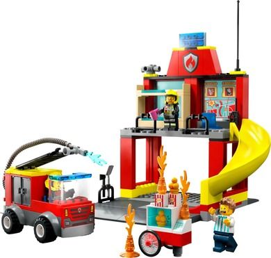 LEGO City, Remiza strażacka i wóz strażacki, 60375