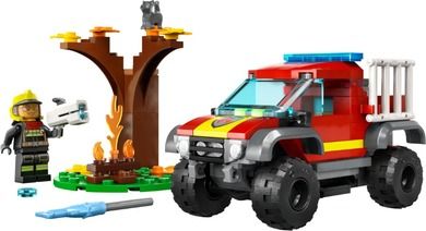 LEGO City, Wóz strażacki 4-4 - misja ratunkowa, 60393